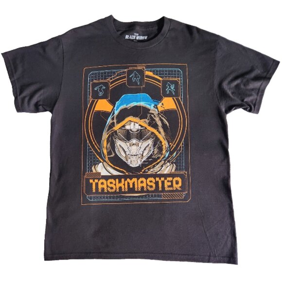 Marvel Avengers Taskmaster Graphic T Shirt Mens LG Black 100% Cotton - Picture 1 of 9